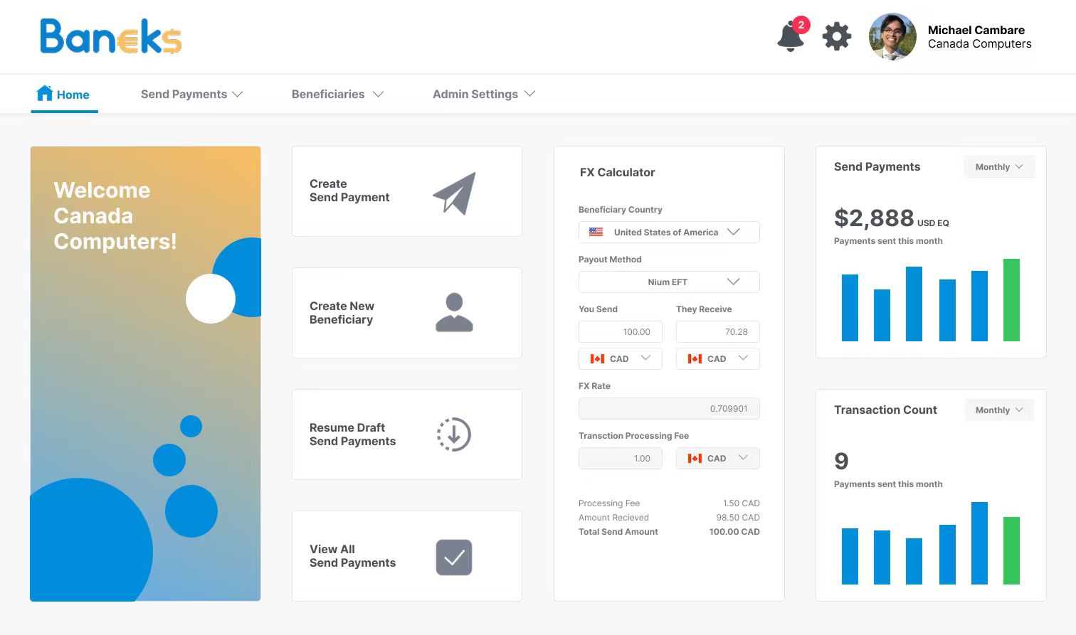 Whitelabel Web App Dashboard